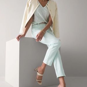 WHBM NWT High-Rise Tinted Straight Jeans